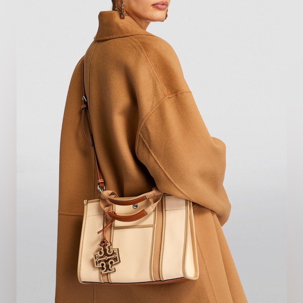 NWT - Tory Burch - Small Tory Canvas Tote - Coy Pink